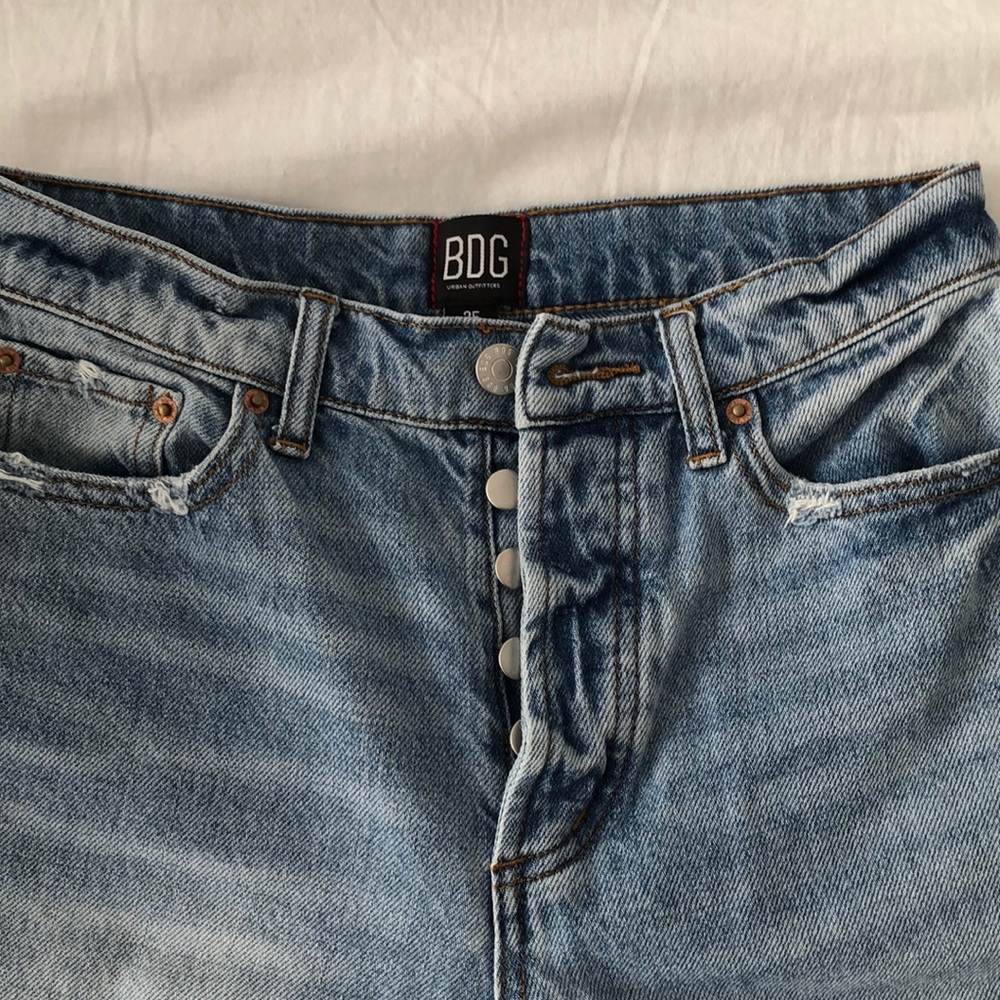 Distressed denim